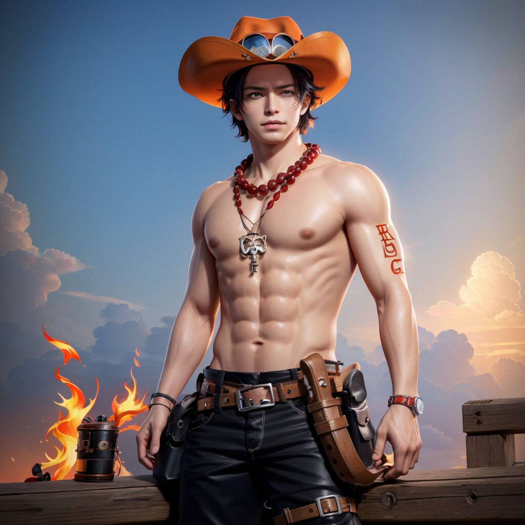 ArtStation - One Piece - Ace ArtStation - One Piece - Ace